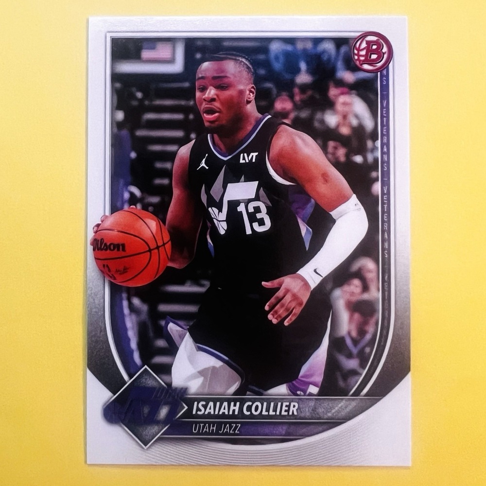 2025-26 Bowman Basketball Isaiah Collier #114 Utah Jazz Base Card‎